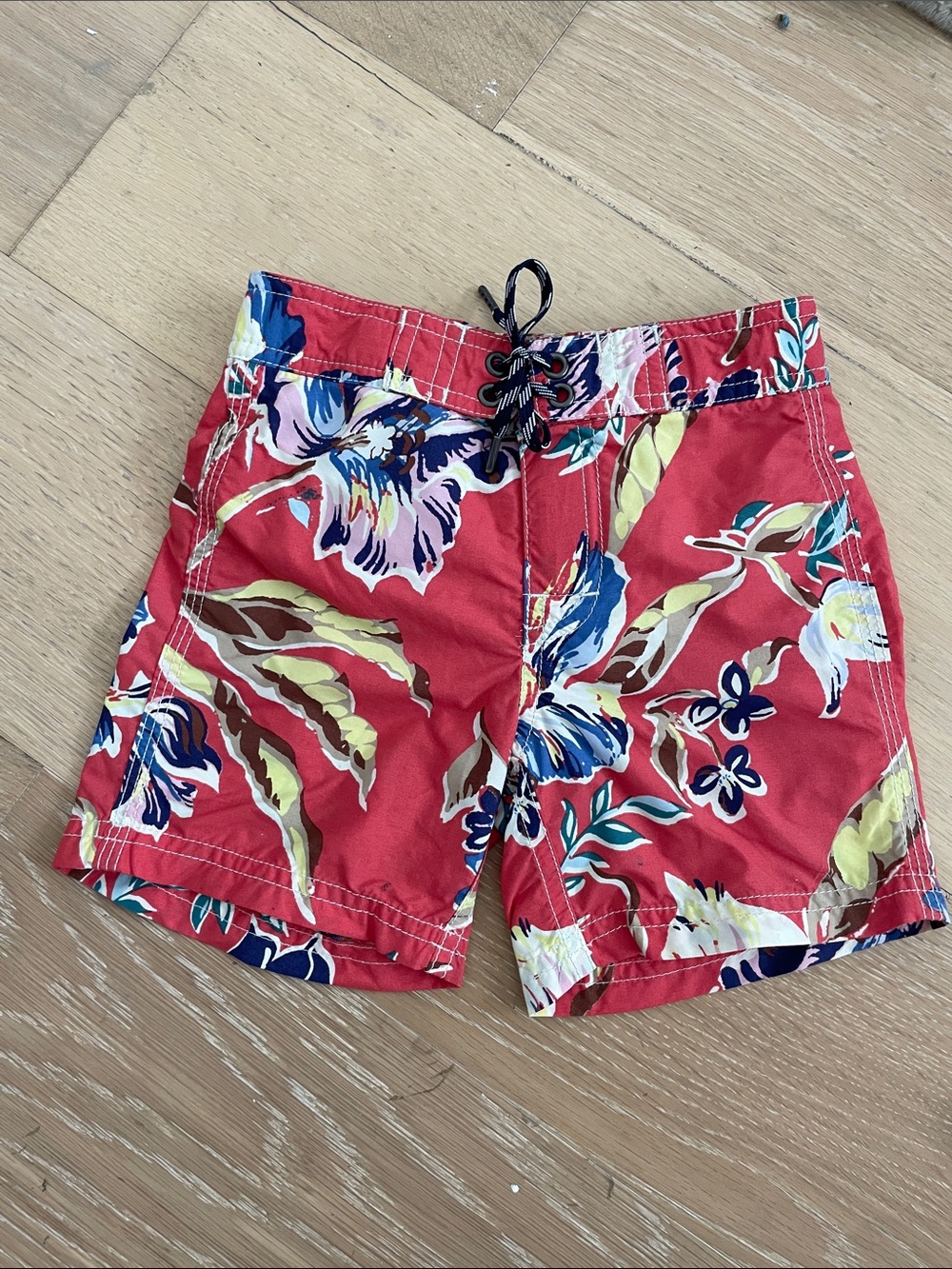 J. Crew Boys (Crewcuts) Hawaiian Floral Swim Trunks - 2T